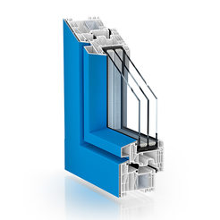 Premium window system - Kömmerling 88 AluClip Pro 
