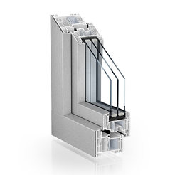 Premium window system – Kömmerling 88 AluClip 