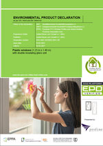 EPD: Environmental Product Declaration (2-pane insulating glazing)