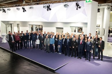  87 customer companies were on the invitation list for the anniversary celebration of profine at Fensterbau Frontale 2018.