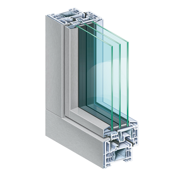  76 Mitteldichtung AluClip Zero - Optik wie bei Holz-Aluminium Fenstern