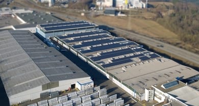 Photovoltaic system connected to the grid at Pirmasens site 