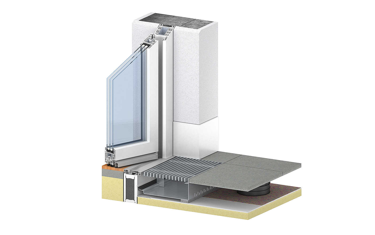 PrimeMatik - Sperren Klammer in aluminium für Glastür Bodentürschliesser